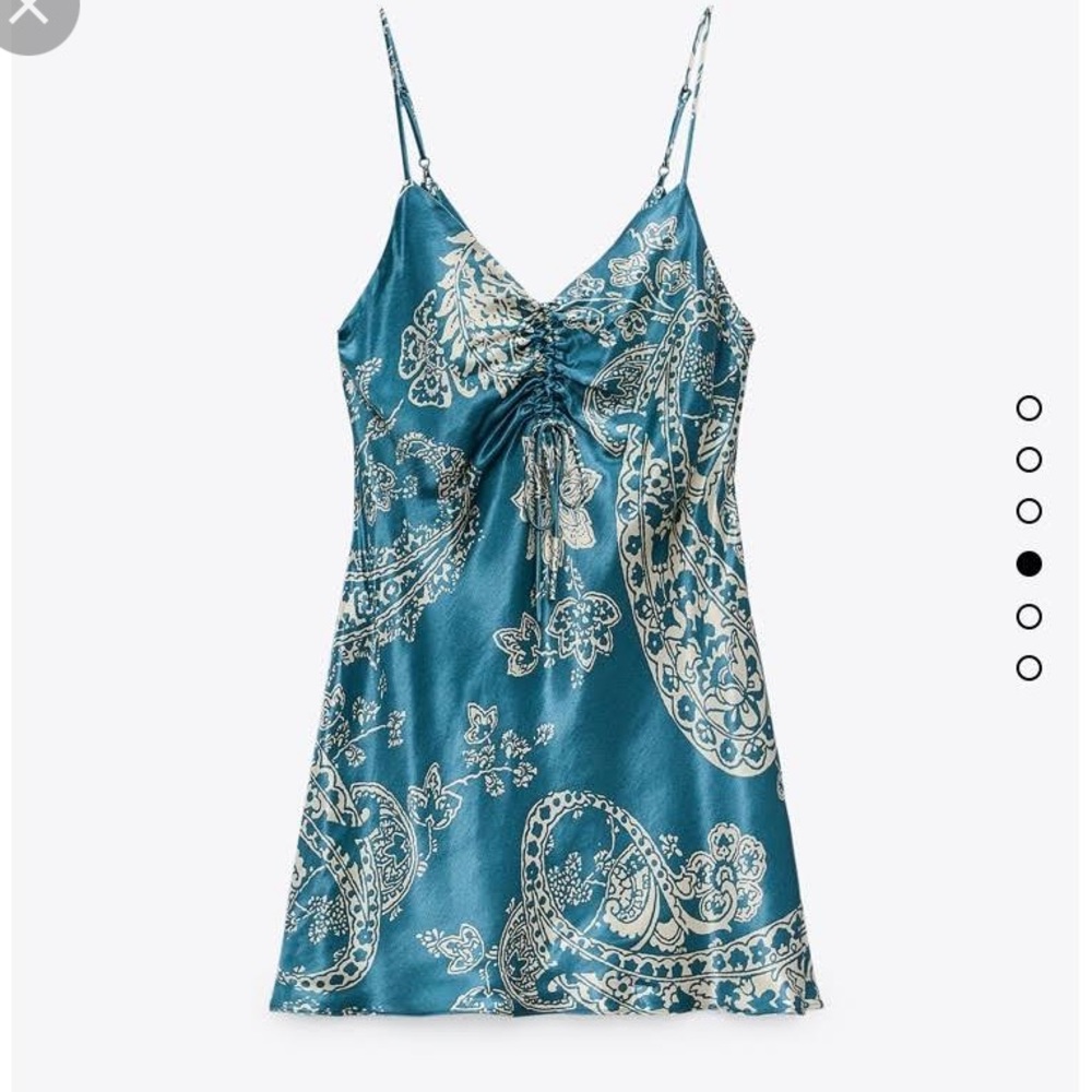 Zara paisley slip dress